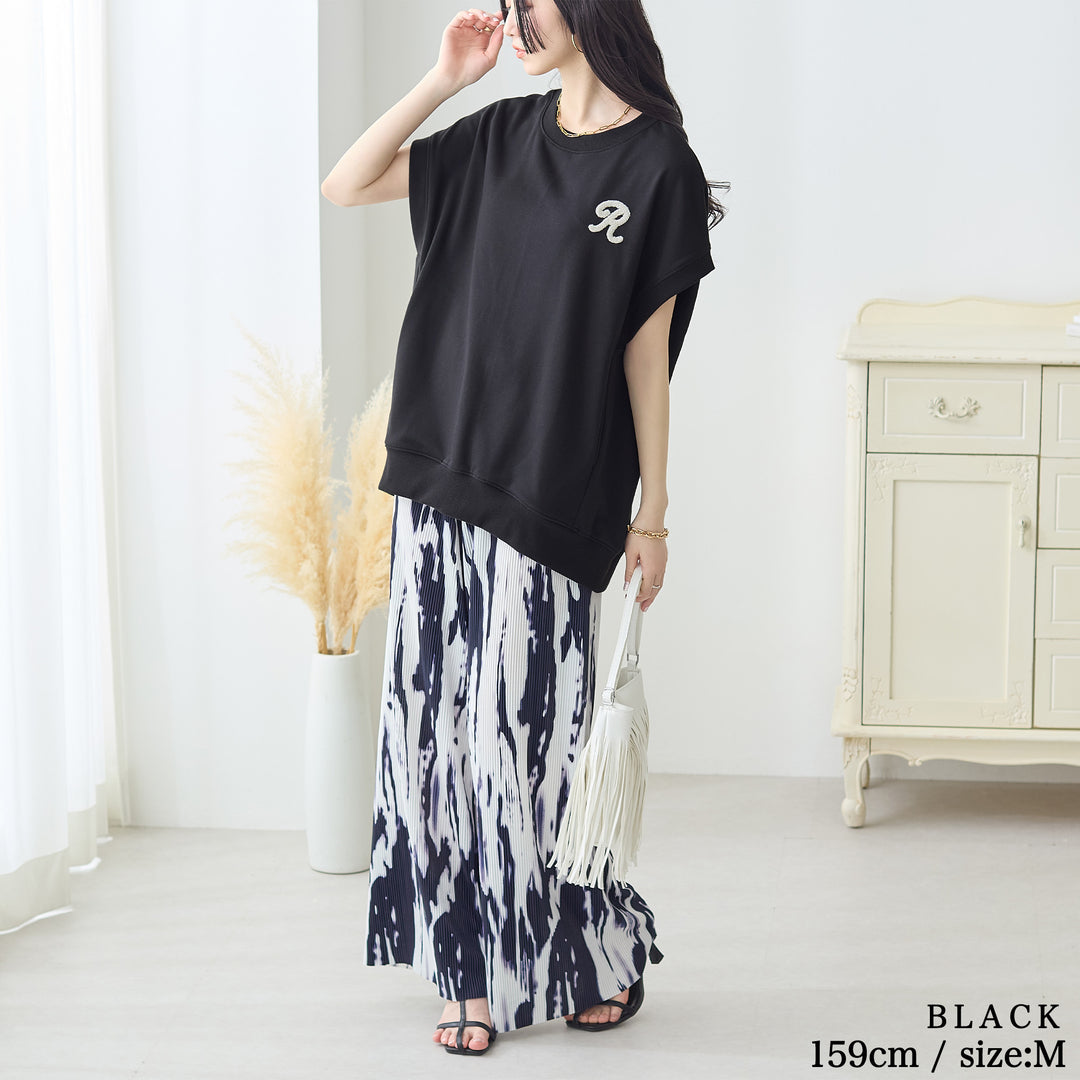 <span>【クーポンで2999円！】</span>【Tシャツ/カットソー】『活躍ゆるT』 さがら刺繍トップス