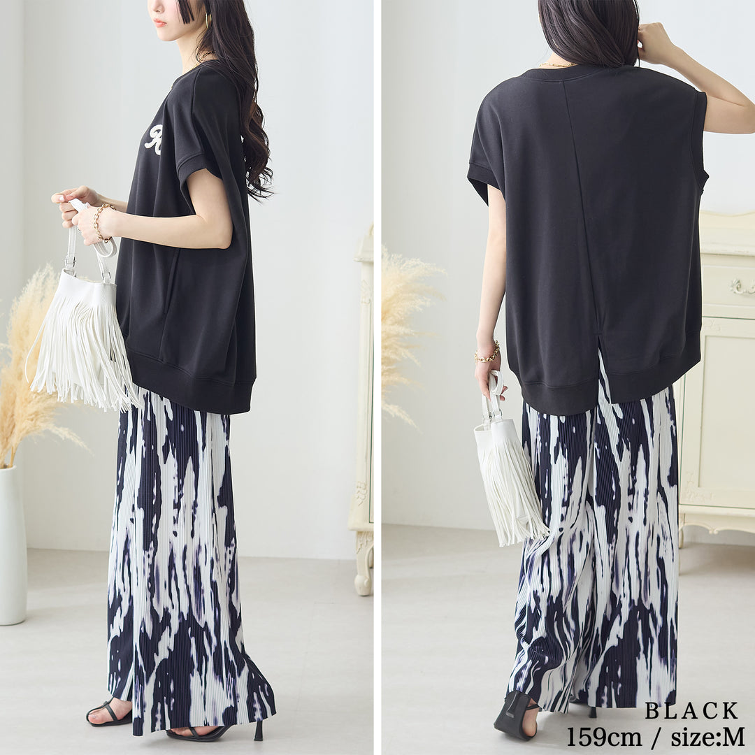 <span>【クーポンで2999円！】</span>【Tシャツ/カットソー】『活躍ゆるT』 さがら刺繍トップス