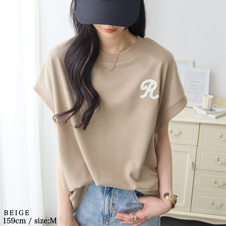 <span>【クーポンで2999円！】</span>【Tシャツ/カットソー】『活躍ゆるT』 さがら刺繍トップス