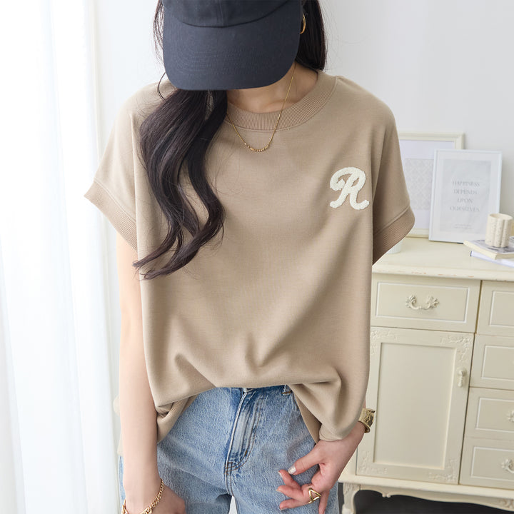 <span>【クーポンで2999円！】</span>【Tシャツ/カットソー】『活躍ゆるT』 さがら刺繍トップス