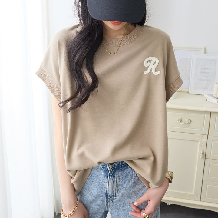 <span>【クーポンで2999円！】</span>【Tシャツ/カットソー】『活躍ゆるT』 さがら刺繍トップス