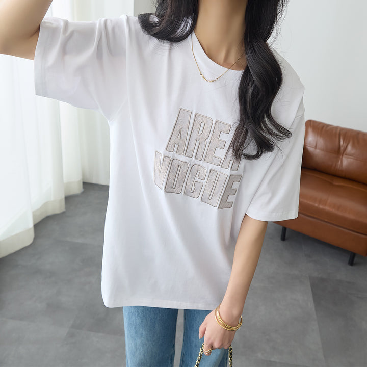 <span>【クーポンで2999円！】</span>【Tシャツ/カットソー】『レースなロゴT』 レースロゴTシャツ