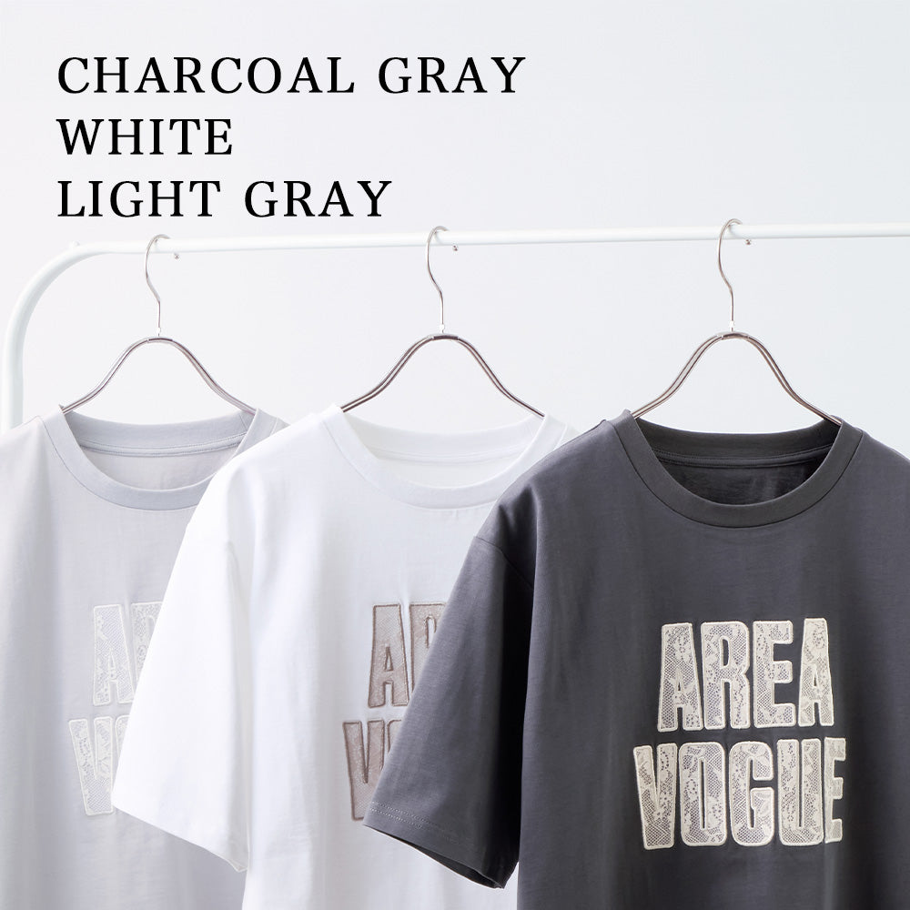 <span>【クーポンで2999円！】</span>【Tシャツ/カットソー】『レースなロゴT』 レースロゴTシャツ