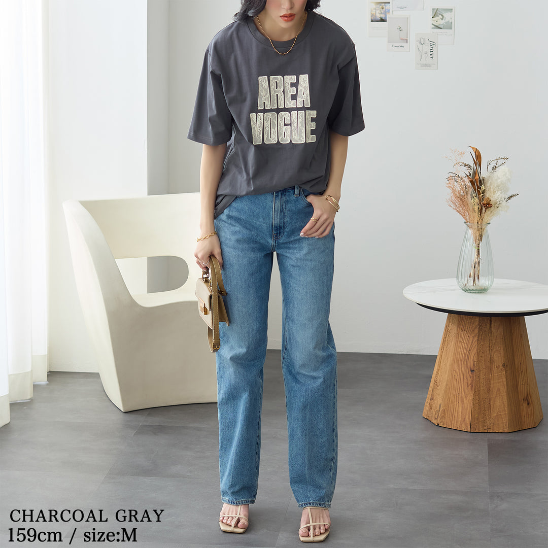 <span>【クーポンで2999円！】</span>【Tシャツ/カットソー】『レースなロゴT』 レースロゴTシャツ