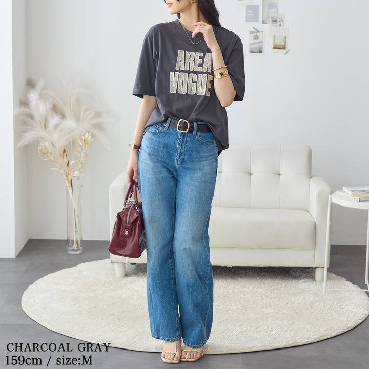 <span>【クーポンで2999円！】</span>【Tシャツ/カットソー】『レースなロゴT』 レースロゴTシャツ