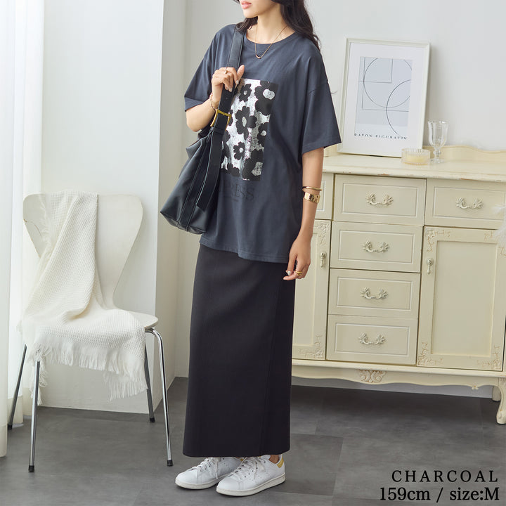 <span>【クーポンで2999円！】</span>【Tシャツ/カットソー】『夏映え箔プリント』 箔プリントTシャツ