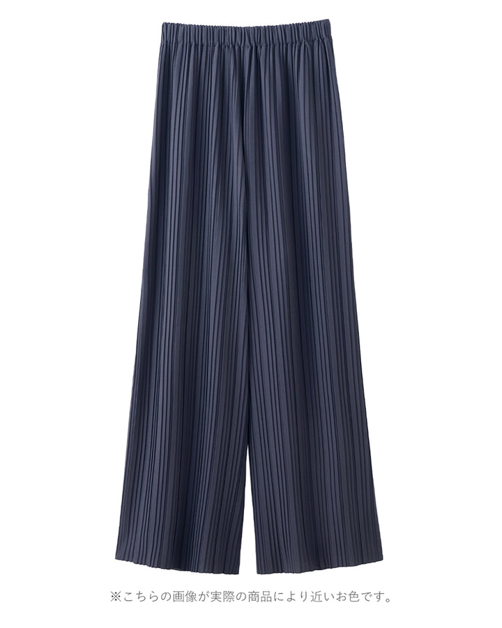 <span>【クーポンで2999円！】</span>【ボトムス】『活躍プリーツパンツ』 ランダムプリーツパンツ