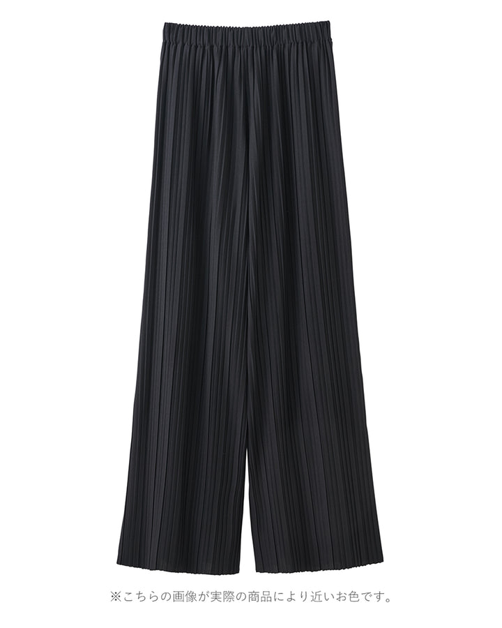 <span>【クーポンで2999円！】</span>【ボトムス】『活躍プリーツパンツ』 ランダムプリーツパンツ