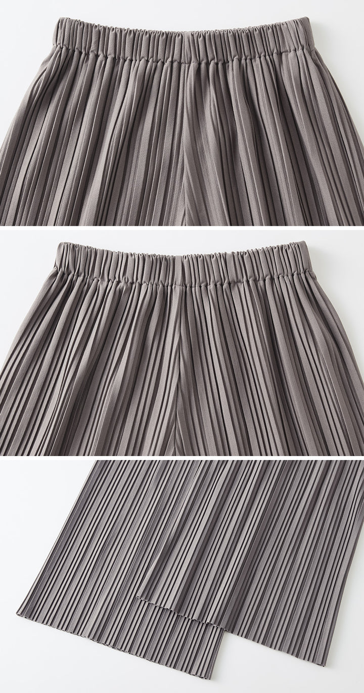 <span>【クーポンで2999円！】</span>【ボトムス】『活躍プリーツパンツ』 ランダムプリーツパンツ