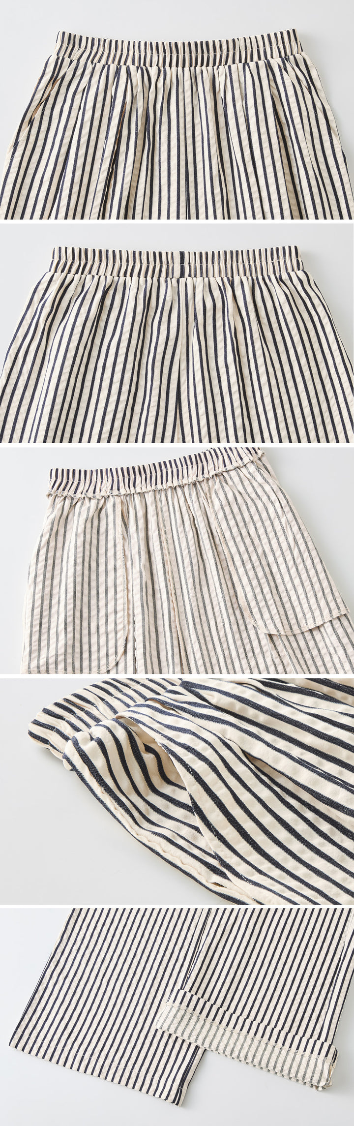 <span>【クーポンで2999円！】</span>【ボトムス】『着映え！イージーパンツ』 ストライプジャカードタックワイドパンツ