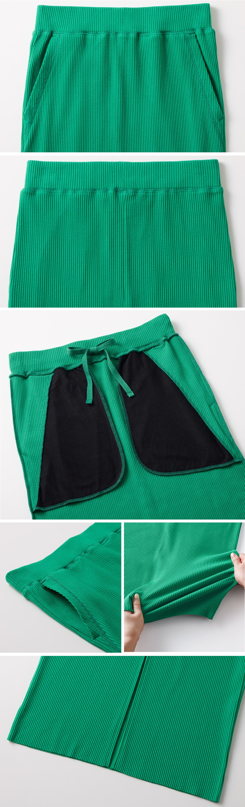 <span>【クーポンで2999円！】</span>【ボトムス】『活躍リブスカート』 着回し！リブロングスカート